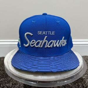 Just Don x Mitchell & Ness NFL Blue Seattle Seahawks Hat